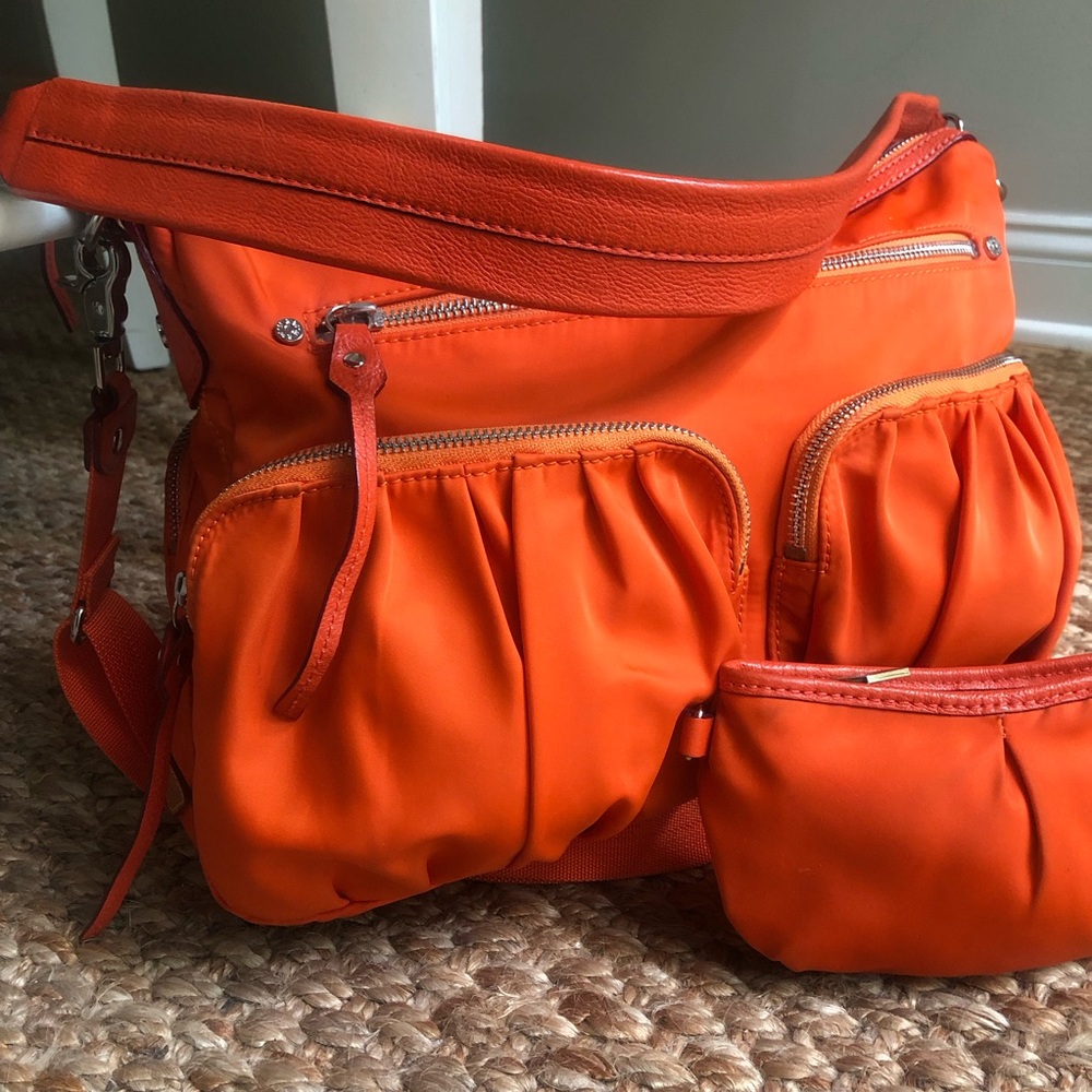 MZ Wallace Hayley Nylon with Italian Leather Tote Bag